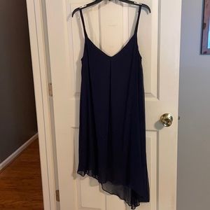 WHBM Navy Blue Dress Size 14